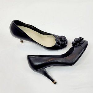 Chanel Black Leather Pumps